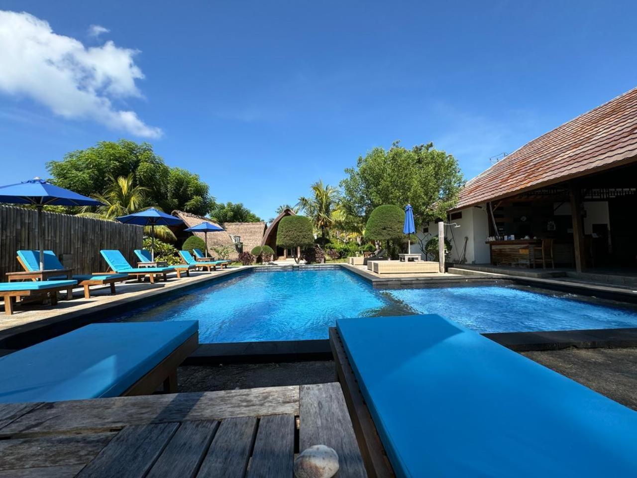 Sandy Beach Bungalows Gili Air Exterior foto